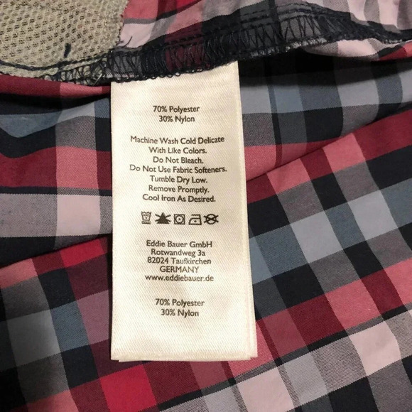 Eddie  Bauer Travex Button Shirt Womens Size XL Plaid Short Sleeve Shirt - Picture 12 of 16